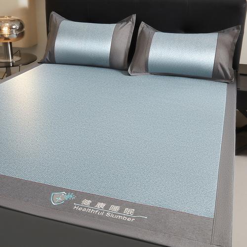 找家纺 席都凉席工厂店 2025年新款刺绣加厚双面印尼藤席